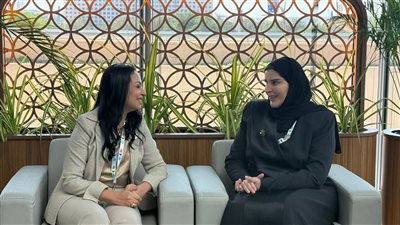 مايا مرسي تلتقي وزيرة الدولة للتعاون الدولي بقطر
