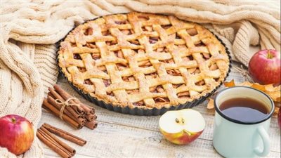 طريقة عمل فطيرة التفاح بالقرفة الصحية