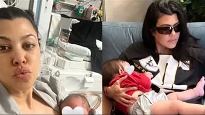 كورتني كارداشيان تحتفل بعيد ميلاد ابنها روكي الثاني بصورة من غرفة الولادة