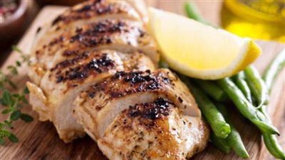 دجاج مشوي بالزبدة والثوم