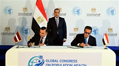 مدبولي يشهد توقيع مذكرة للتعاون في مجالات الرعاية الصحية بين مصر ولاتفيا