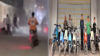 ضبط 3 صبية في بني سويف فعلوا حركات استعراضية بالدراجات النارية