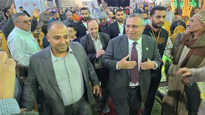 استقبال حاشد لرئيس حزب الوفد خلال زيارته لدائرة بلقاس والستاموني وجمصة دعماً لمرشح الحزب محمد الأتربي