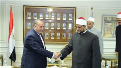 أمين البحوث الإسلاميَّة يلتقي محافظ أسيوط لبحث سُبُل تعزيز التعاون في نَشْر الوعي الدِّيني