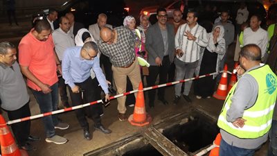 محافظ القليوبية يشهد تجربة محاكاة لتصريف الأمطار استعدادًا لموسم الشتاء 