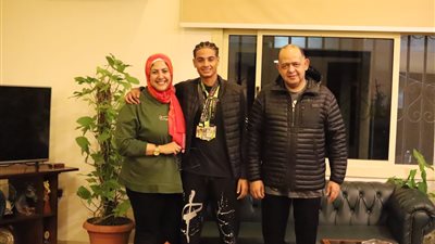 تكريم البطل محمود محمد بالجياد لإنجازه بماراثون الجونة 