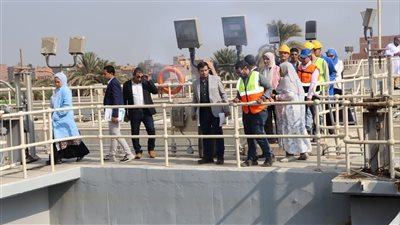  مراجعة شاملة لمحطة قحافة ضمن خطة تجديد اعتماد مأمونية مياه الشرب بالفيوم