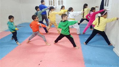أنشطة متعددة لبراعم الكاراتيه بمركز شباب عبد القادر بالاسكندرية