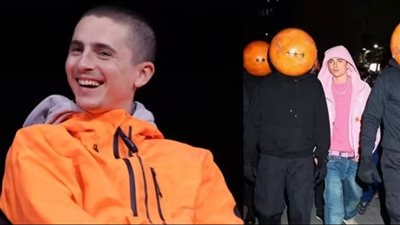 تيموثي شالاميت يلفت الأنظار بظهور غريب مع عصابة مقنعة في 