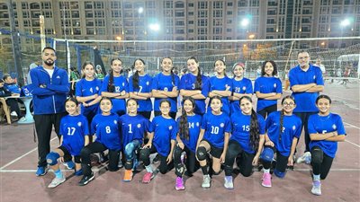 ناشئات سموحة يفوزن علي الاتحاد بدوري الطائرة