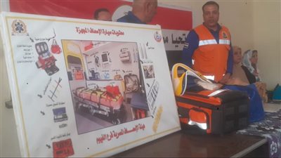  تدريب على الإسعافات الأولية بمدرسة الفيوم الميكانيكية 