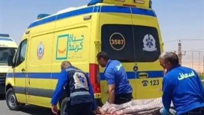 مصرع شخصين إثر تصادم سيارة جامبو بمنطقة البلوك بالبحيرة