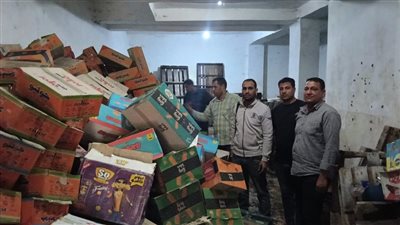 ضبط  500 كرتونة مقرمشات منتهية الصلاحية بدمنهور