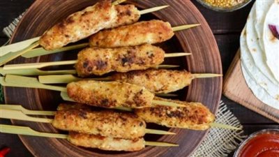 كباب الدجاج المشوي بالفرن