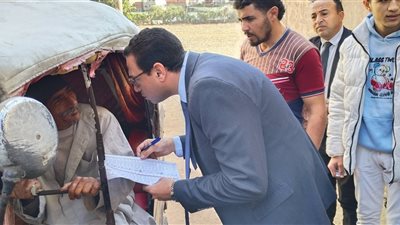 قاضٍ يُمكِّن مُعاقًا من الإدلاء بصوته داخل توك توك بالدقهلية