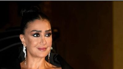 غادة عبدالرازق تطل بالفضي في مهرجان ضيافة
