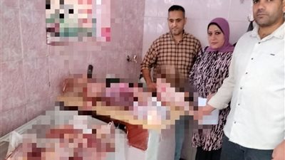 ضبط 6 محلات جزارة للذبح خارج المجازر الحكومية بالبحيرة