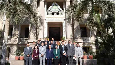 نائب رئيس جامعة بنها تستقبل وفدا من جامعة نينجان الصينية