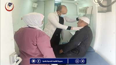 خدمات طبية لــ  841 مواطنًا في سمالوط بالمنيا 
