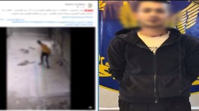 ما الذنب الذي اقترفه؟.. ضبط شاب اعتدى على كلب نائم وسط الشارع (فيديو) 