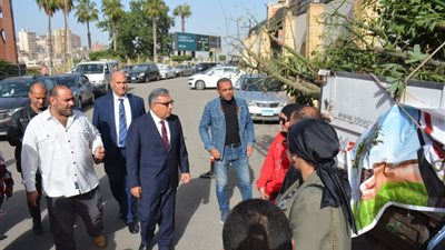 محافظ الدقهلية يشهد استلام الدفعة الرابعة من الأشجار 