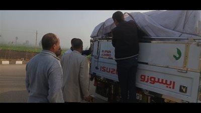 تموين الشرقية تضبط 7.5 طن شورتنج نباتي مجهول المصدر بالإبراهيمية