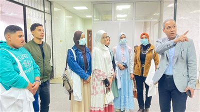جامعة سوهاج الأهلية تنظم زيارة علمية لطلاب قسم تقنيات الأشعة للمستشفى الجامعي 