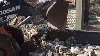 حملة موسعة لإزالة التعديات في أبو حماد بالشرقية