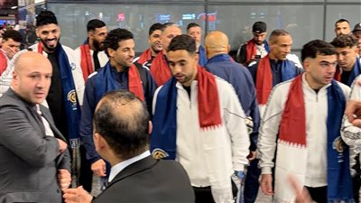 استقبال حافل لبعثة بيراميدز في قطر 