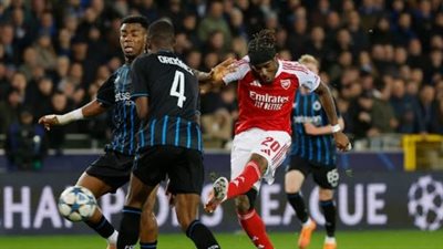 آرسنال يتخطى كلوب بروج بثلاثية في دوري أبطال أوروبا