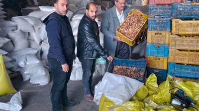 ضبط 170 طن سلع غذائية منتهية الصلاحية قبل طرحها بالأسواق في بلبيس