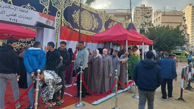 برودة الطقس تؤثر على اقبال الناخبين بالإسكندرية 