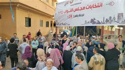 إقبال كبير للناخبين علي لجان دائرة المحمودية 