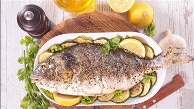 طريقة عمل سمك الهامور بالفرن مع تتبيلة الليمون