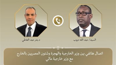 اتصال هاتفي بين وزير الخارجية ونظيره المالي