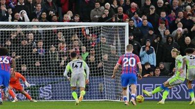 مانشستر سيتي يحقق فوزًا على كريستال بالاس في الدوري الإنجليزي