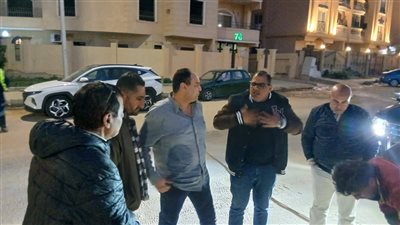رئيس جهاز الشروق يتابع أعمال بطريق الحرية بوجود الشركة المصريه للاتصالات 