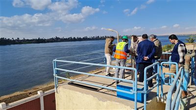 رئيس مياه سوهاج يتفقد احلال وتجديد بمحطة مياه نيدة السطحية