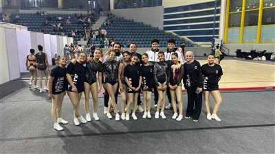 صيد أكتوبر يحرز 10 ميداليات متنوعة فى بطولة كأس مصر لجمباز الايروبيك