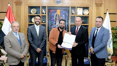 رئيس جامعة المنصورة يستقبل لجان تحكيم جوائز التميز المؤسسي 