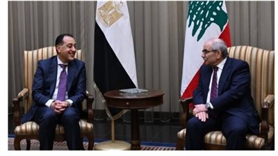 سلام: ناقشت مع رئيس الوزراء المصري التعاون في المجالات السياسية والاقتصادية