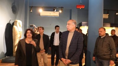 محافظ المنيا : متحف آثار ملوي مرآة تاريخية تعكس حضارات مصر 