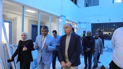 جولة تفقدية  للأعمال الإنشائية النهائية لمركز طب الأسرة بملوي