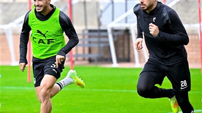 مران الزمالك..تدريبات بدنية للاعبين 