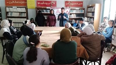 «لا للتدخين.. لا للمخدرات.. خليك قدوة».. محاضرة بثقافة الفيوم