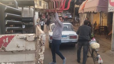 إزالة 207 حالة إشغال و سقف دور علوي مخالف خلال حملات مكبرة بدمنهور