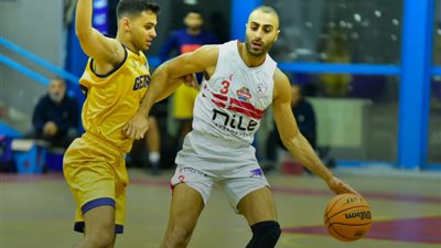 سلة الزمالك تواجة سبورتنج في بطولة دوري أليانز