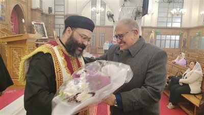 رئيس حي السلام أول يهنئ الإخوة الأقباط بعيد الميلاد المجيد 