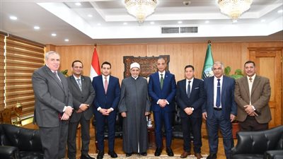 محافظ الفيوم يستقبل رئيس جامعة الأزهر لبحث مجالات التعاون المشترك