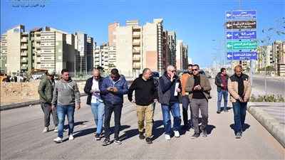 رئيس جهاز العلمين الجديدة في جولة ميدانية لمتابعة تنفيذ توجيهات وزير الإسكان